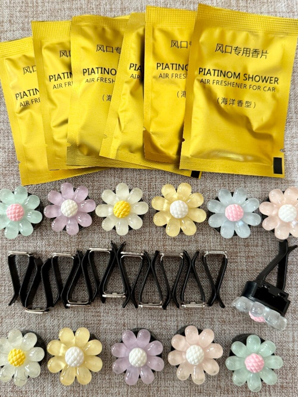 Car Air Freshener Vent Clips with Fragrance Pads